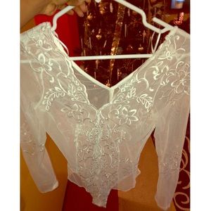 Fashion nova White Bodysuit